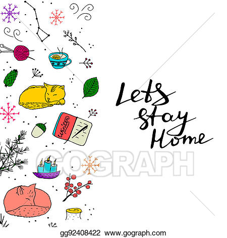 tea clipart stay at home