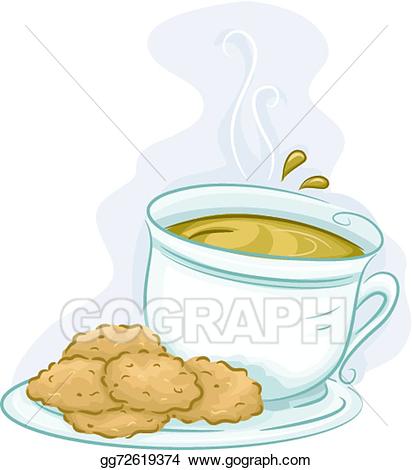 tea clipart tea cookie