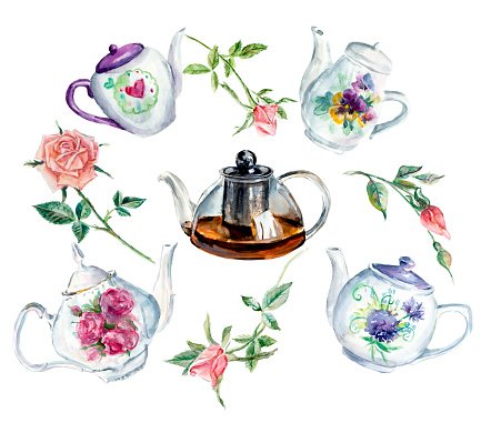 tea clipart tea garden