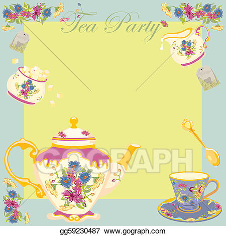 tea clipart tea garden