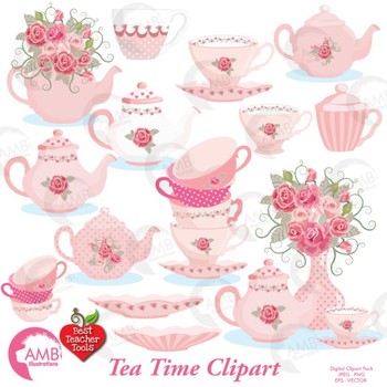 Tea clipart tea time. Valentine days party pot