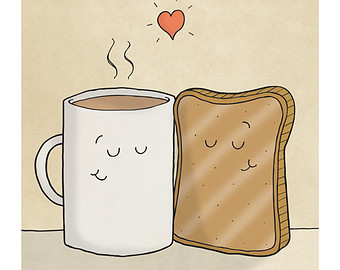 . Tea clipart tea toast