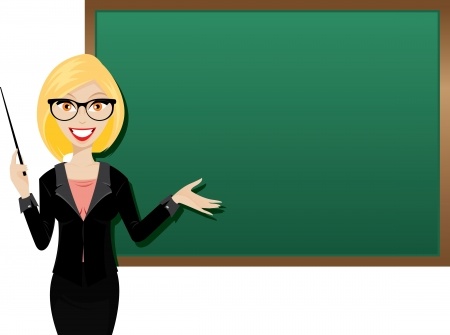 teach clipart cartoon teacher