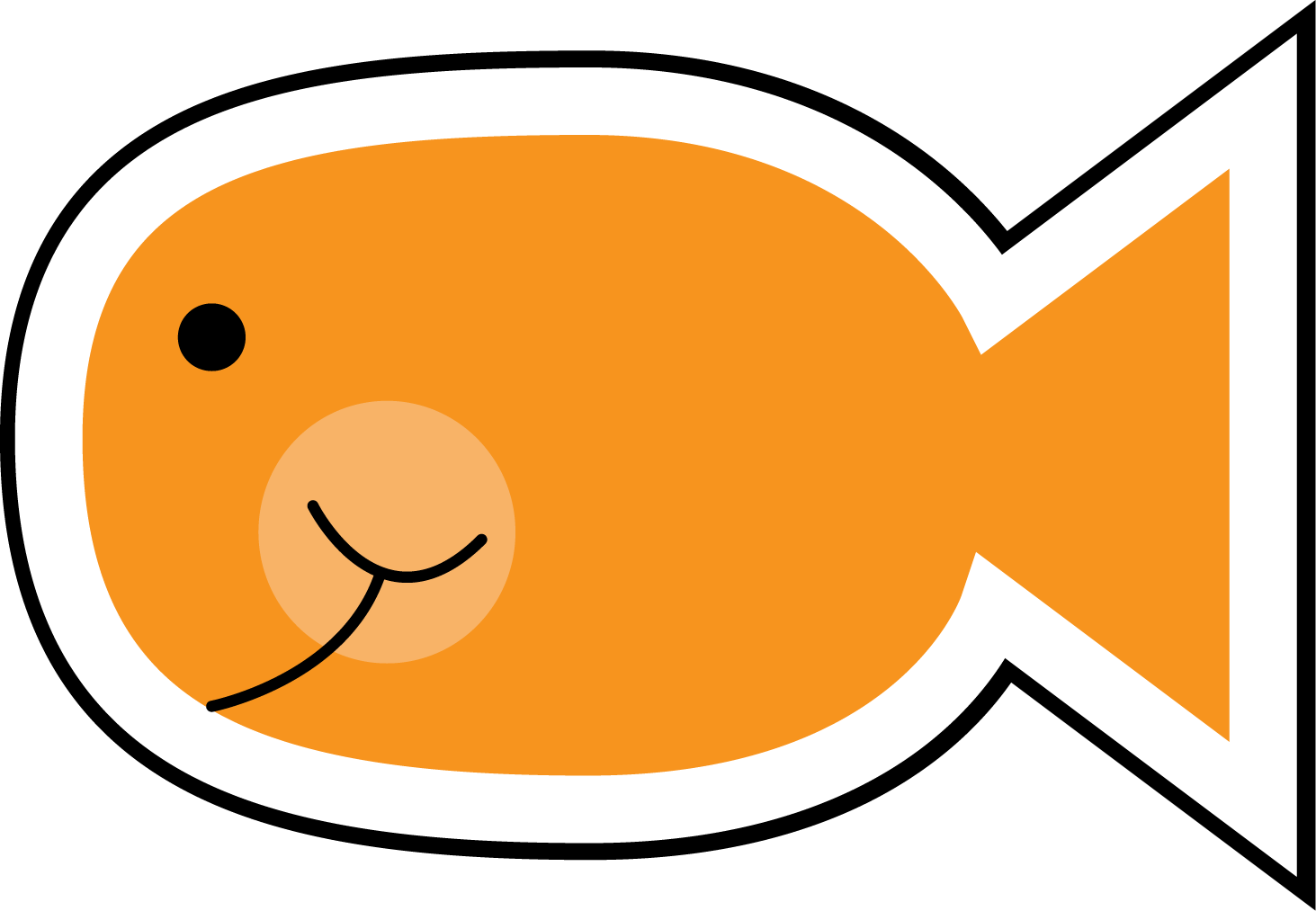 Teach clipart cute. Fish right click on