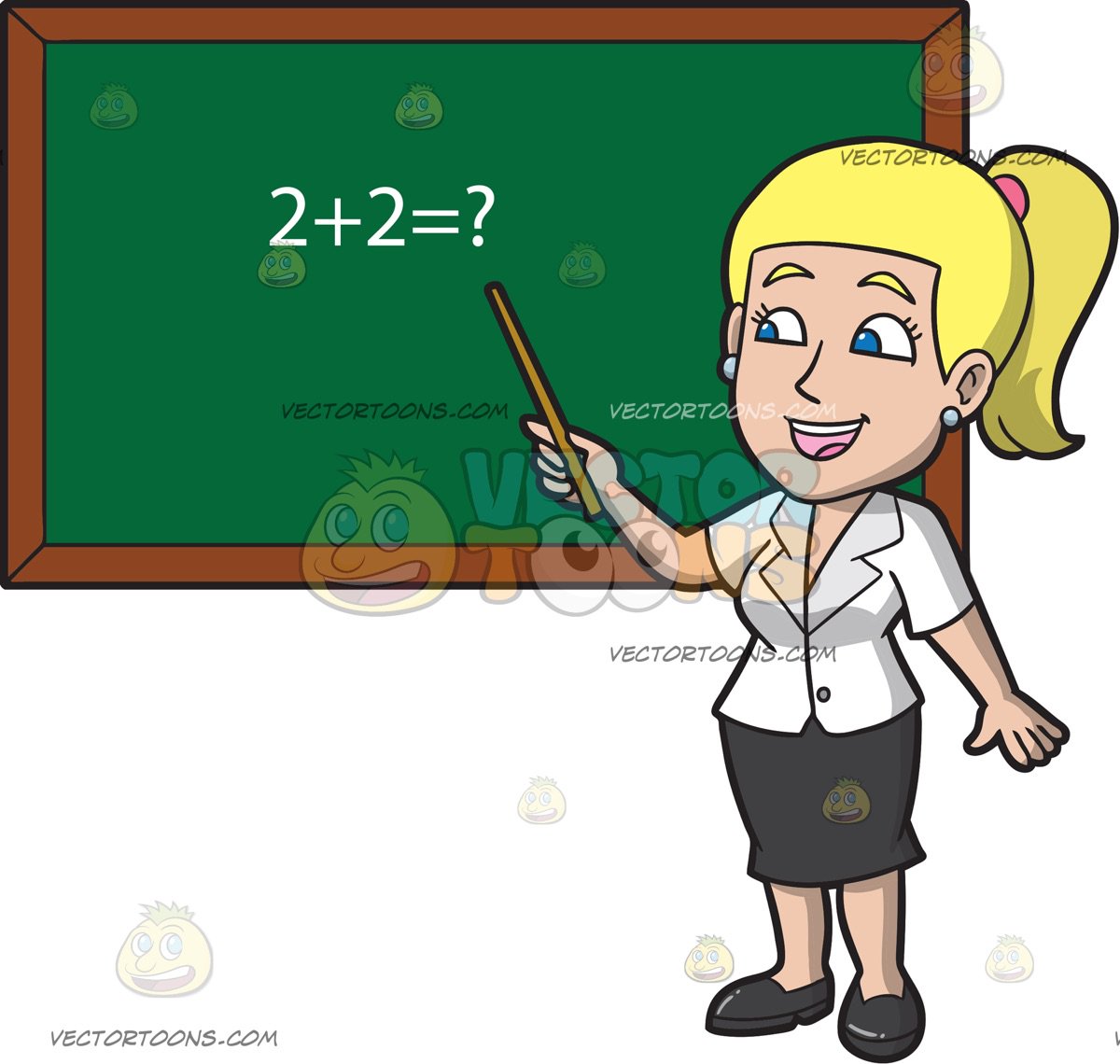 teach clipart female math teacher