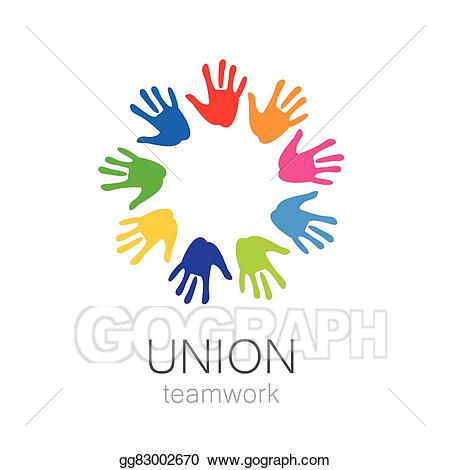 Eps illustration union hands. Teamwork clipart foundation