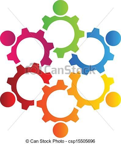 teamwork clipart gear