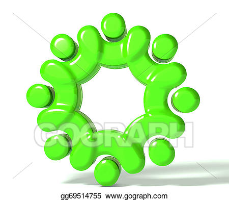 X free clip art. Teamwork clipart green
