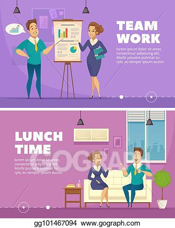 Teamwork clipart office personnel. Vector stock worker characters