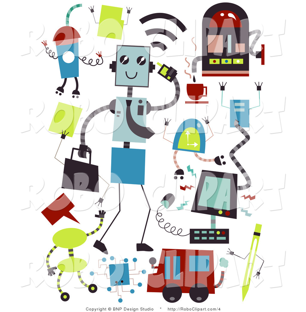 technology clipart collage