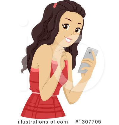 Teen clipart phone clipart. Teenager illustration by bnp