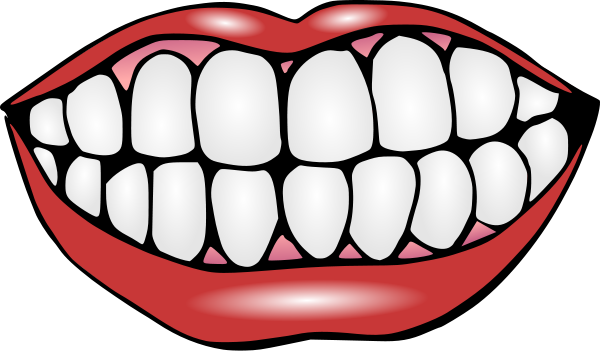 Smile teeth panda free. Clipart mouth