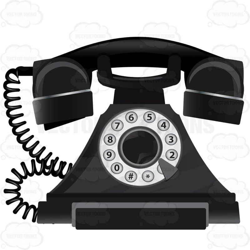 telephone clipart old style