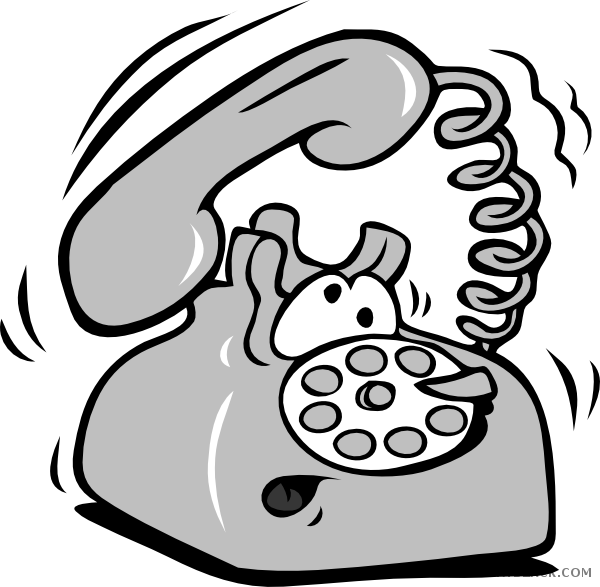 telephone clipart outline