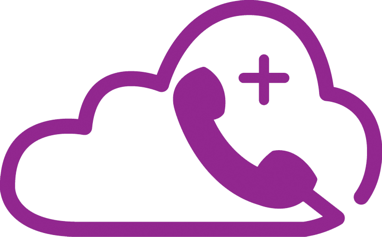 telephone clipart purple