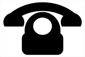 Free phone icon cliparts. Telephone clipart sign