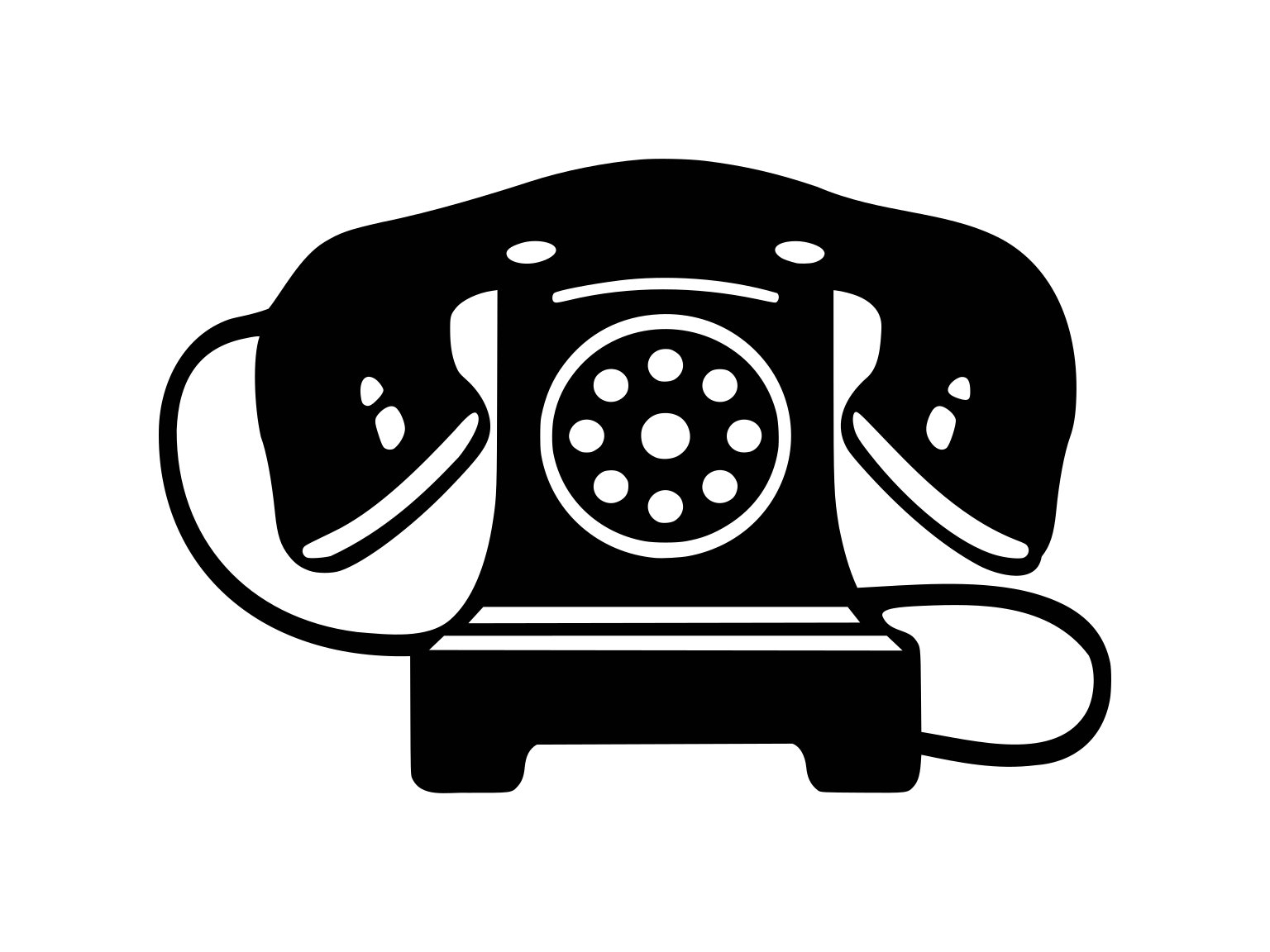 Rotary phone old vintage. Telephone clipart svg