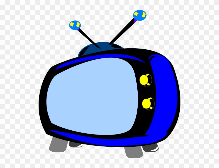 television clipart blue tv