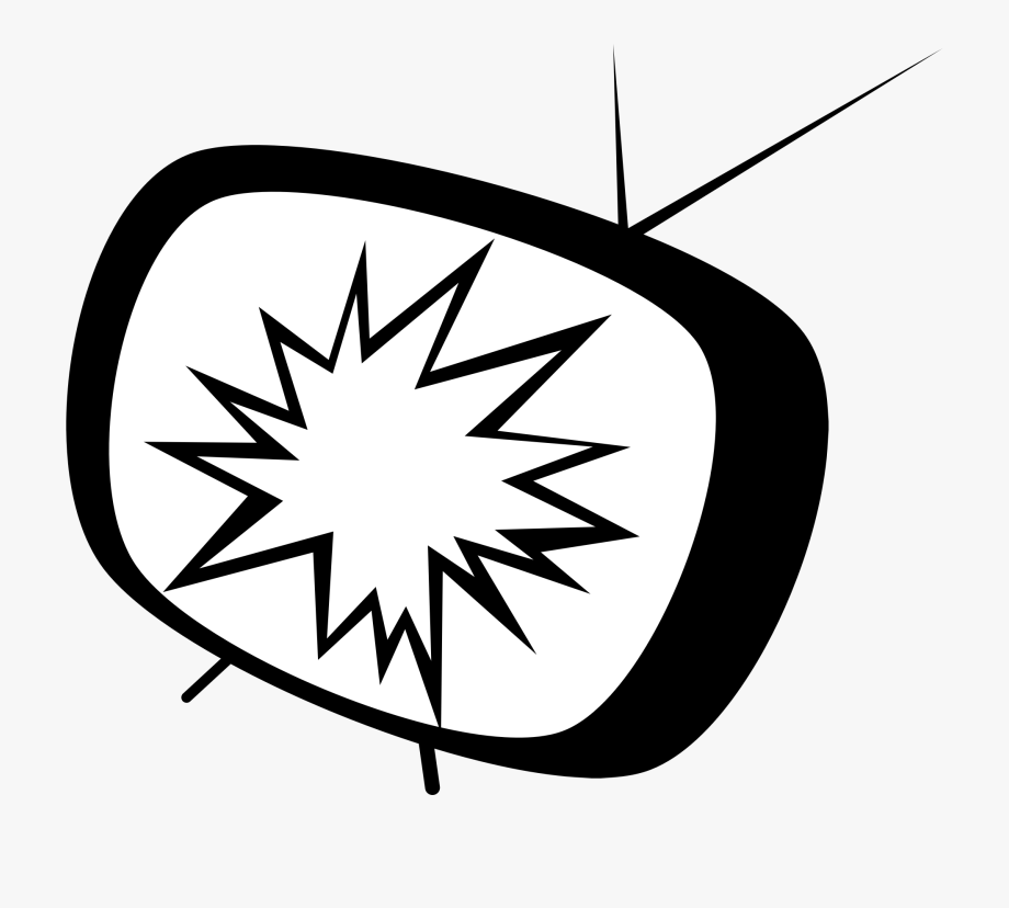 television clipart broken tv