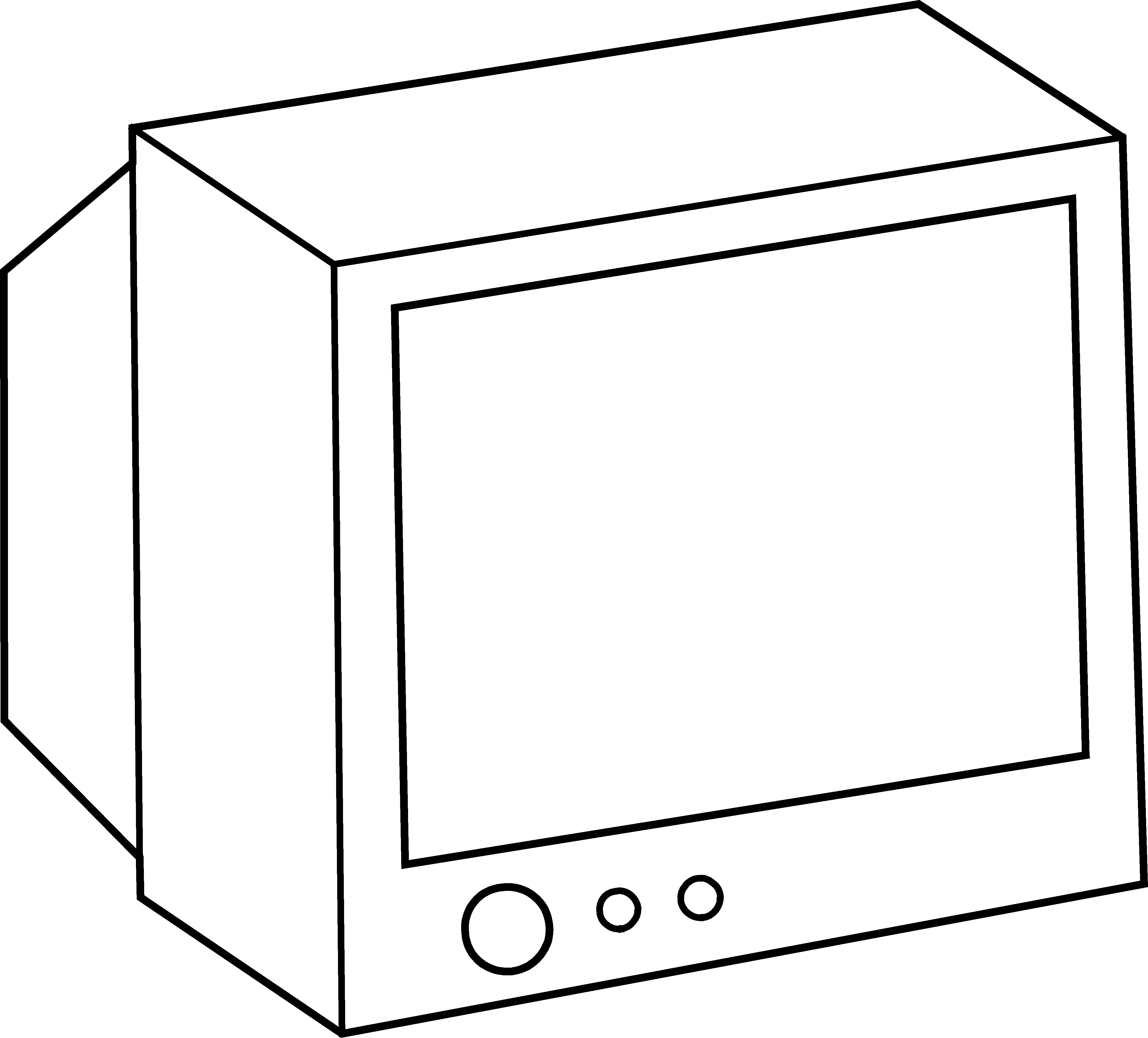 television clipart coloring