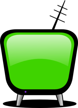 Television clipart comic. Color wheel of tv