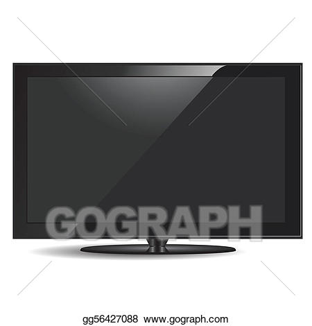 television clipart modern tv