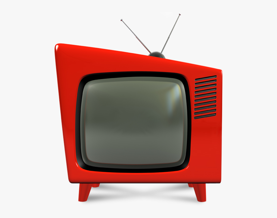 television clipart red tv