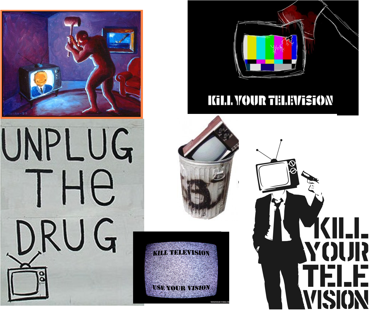  reasons to kill. Television clipart tv addiction