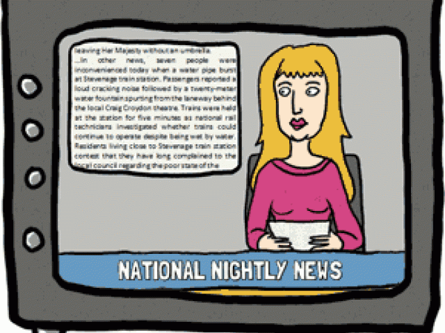 television clipart tv news