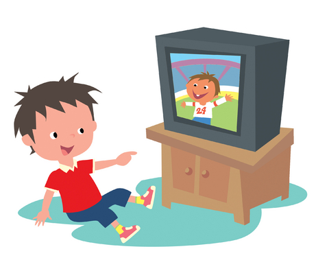 television clipart tv time