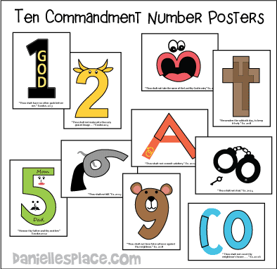 ten commandments clipart 4th