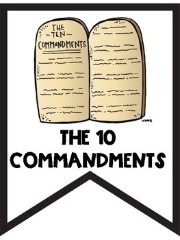 ten commandments clipart bible verse