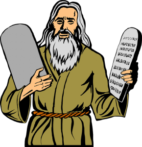 ten commandments clipart english
