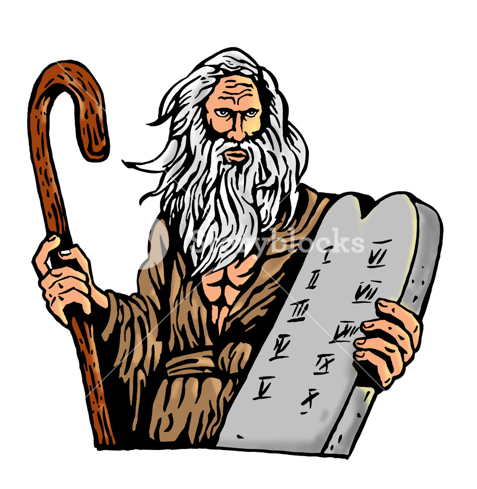 ten commandments clipart law book