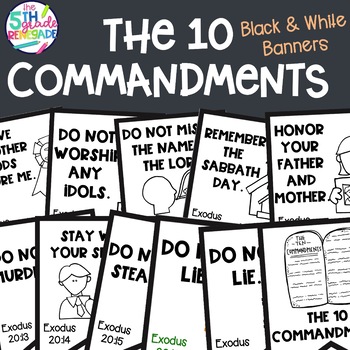 ten commandments clipart pdf