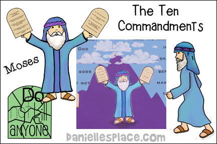 Ten commandments clipart preschooler craft. Crafts and games for