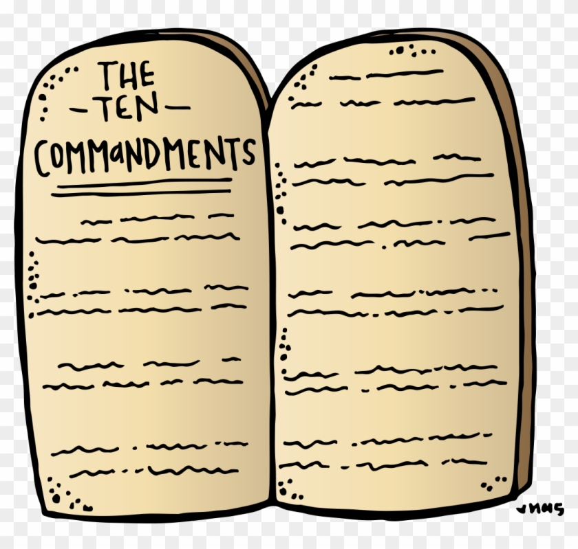 ten commandments clipart stone tablet