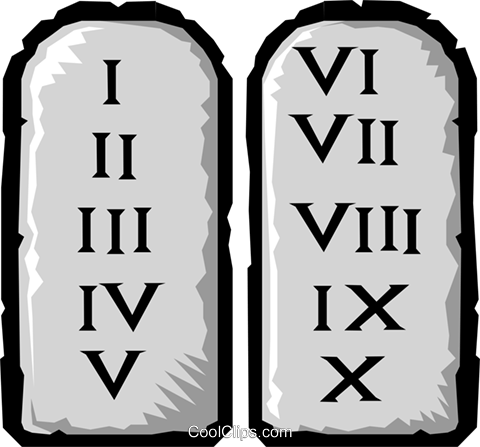 ten commandments clipart transparent