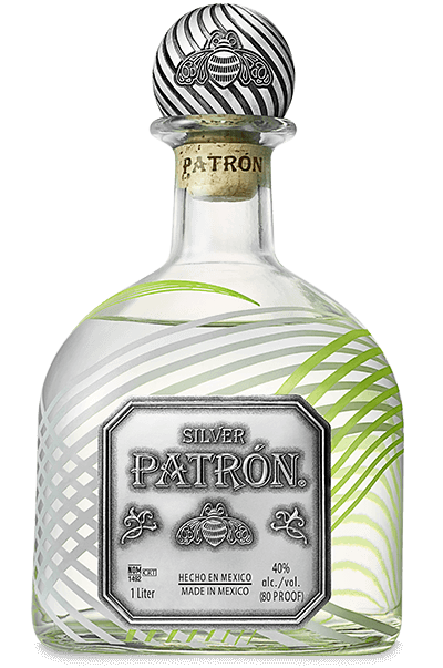 Tequila bottle png. Patron silver broudy s
