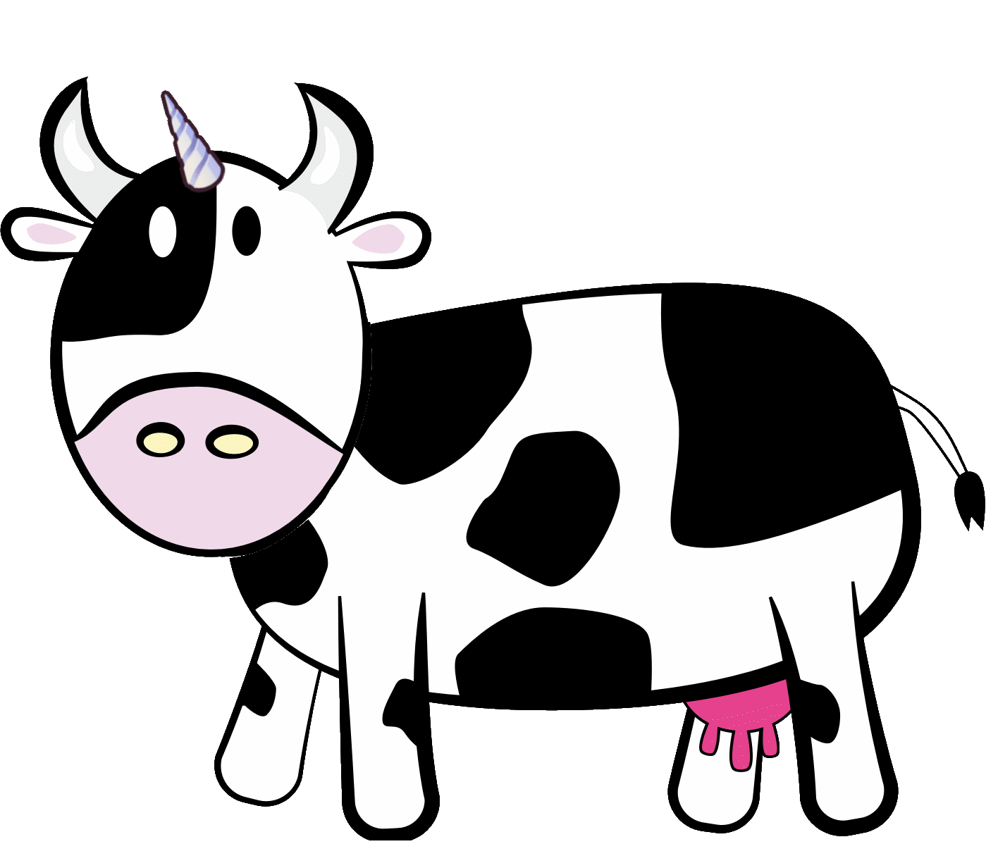 Test clipart cartoon. Unicow animation by len