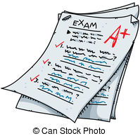 Test clipart cartoon. Exam clip art panda
