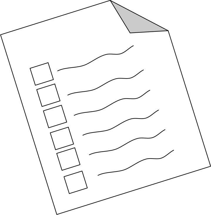 test clipart survey
