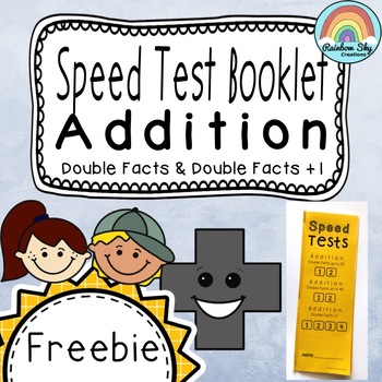 Test clipart test booklet. Addition double facts speed