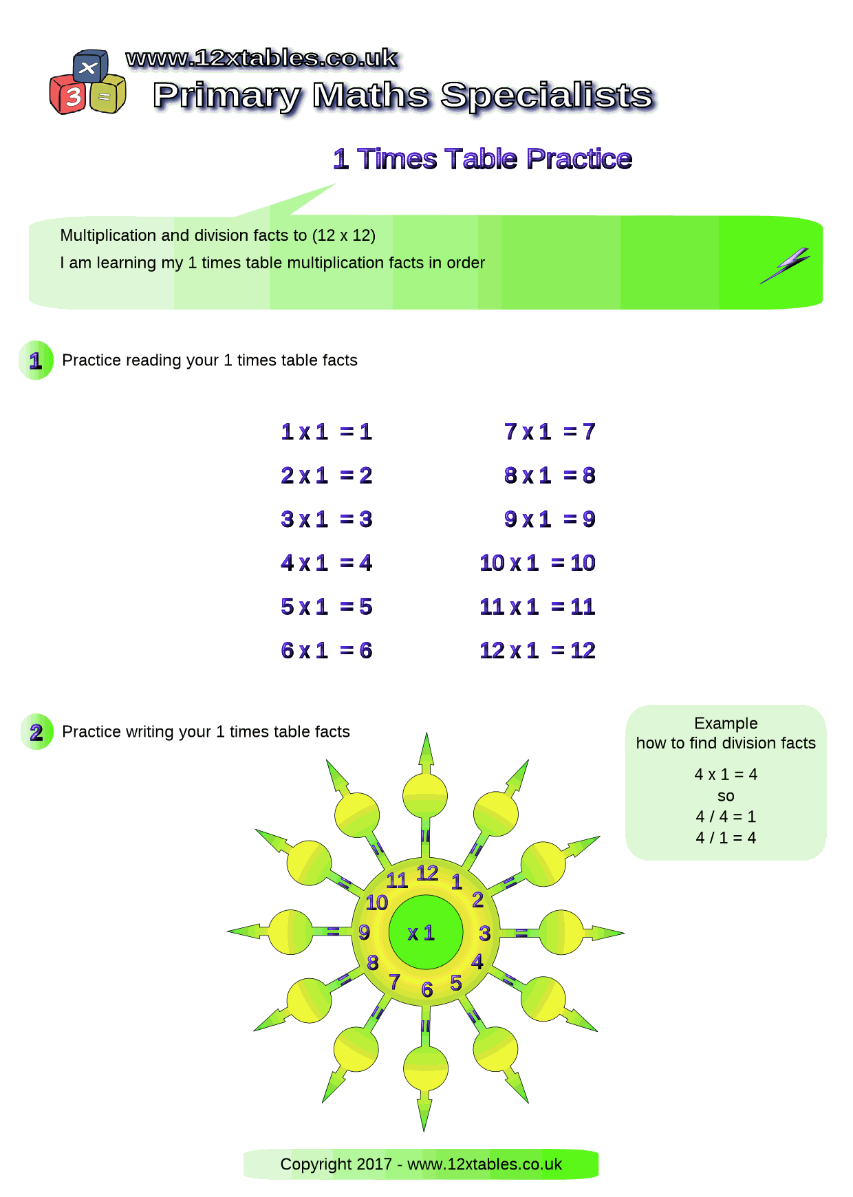 Collection of maths worksheets. Test clipart times table