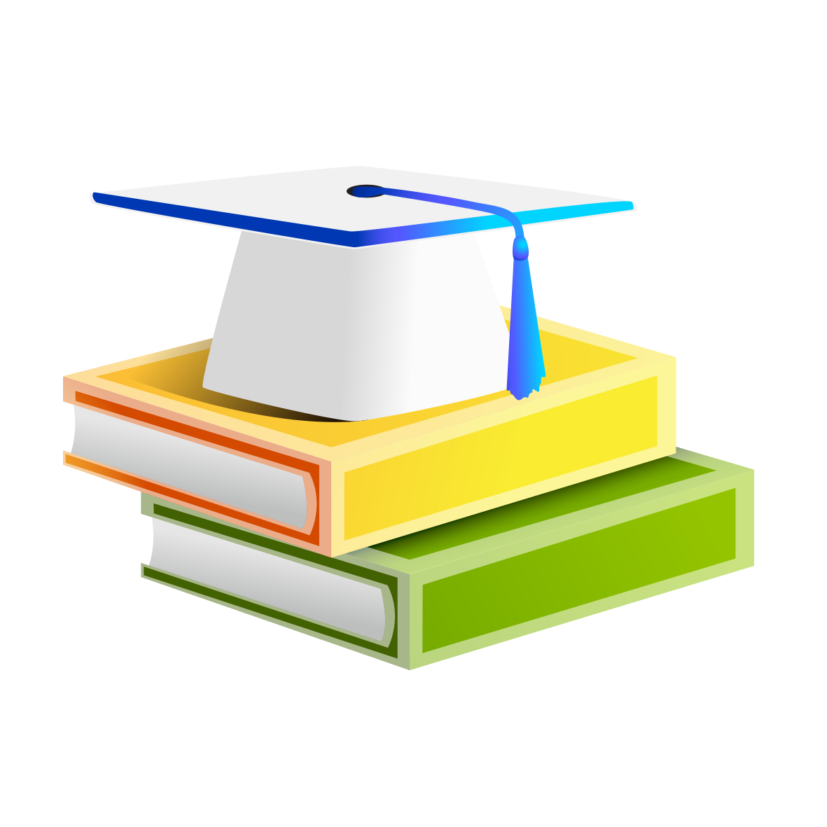 Textbook clipart graduation cap, Textbook graduation cap Transparent ...