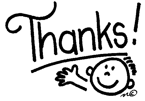 thanks clipart black and white