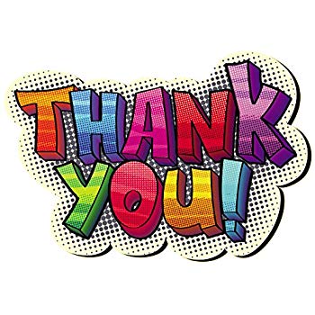 thanks clipart bubble letter