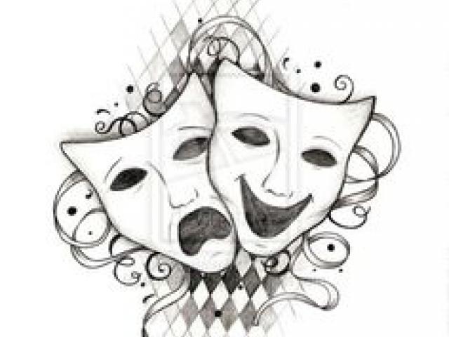 theatre clipart 2 faced