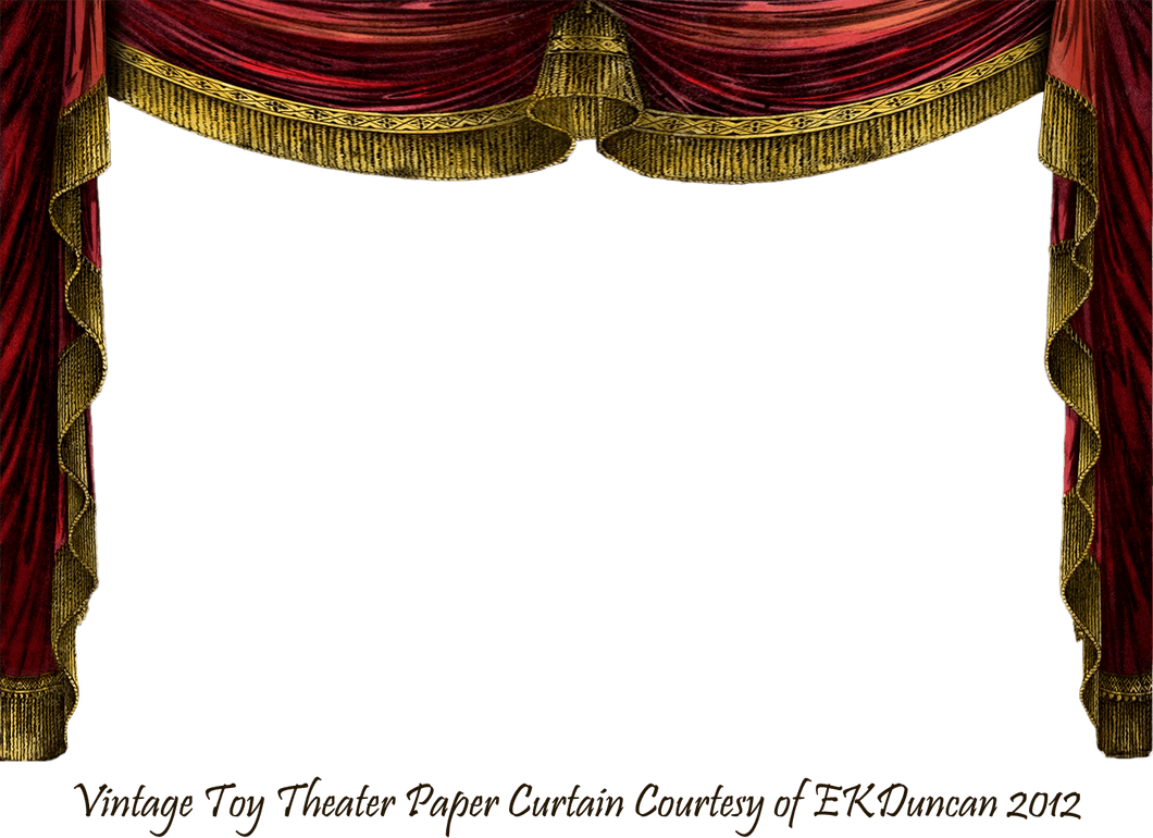 theatre clipart drapes
