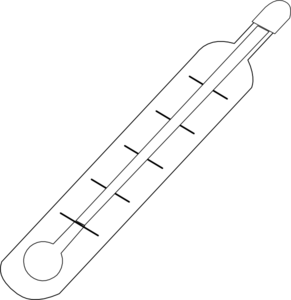 At clker com vector. Thermometer clip art black and white